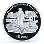 Kyrgyzstan 10 som Chinqiz Aitmatov Farewell Gulsary Horse proof silver coin 2009