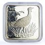 Turkey 7500000 lira Endangered Wildlife Bustard Bird Fauna silver coin 2001