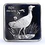 Turkey 7500000 lira Endangered Wildlife Bustard Bird Fauna silver coin 2001