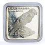 Turkey 7500000 lira Endangered Wildlife Vulture Bird Fauna silver coin 2001