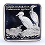 Turkey 7500000 lira Endangered Wildlife Cormorant Bird Fauna silver coin 2001