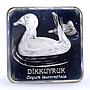 Turkey 7500000 lira Endangered Wildlife White Duck Bird Fauna silver coin 2001