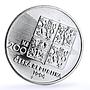 Czech Republic 200 korun Normandy Landings Planes Aviation silver coin 1994