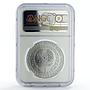 Kazakhstan 1 tenge Investment Coinage Silver Irbis MS70 NGC silver coin 2021