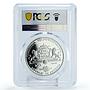 Armenia 100 dram Kings of Football Mario Kempes PR69 PCGS silver coin 2010