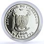 Cameroon 1000 francs Charaxes Fournierae Butterfly colored silver coin 2011