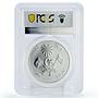 Maldives 100 rufiyaa Disabled Persons Year PR67 PCGS silver piedfort coin 1984