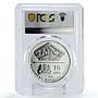 Bulgaria 10 leva Byala River Bridge Architecture PR68 PCGS silver coin 2017