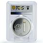 Cape Verde 50 escudos Ave Maria Lourdes PR67 PCGS silver coin 2006