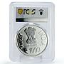 India 1000 rupees Shree Jagannath Nabakalebara MS67 PCGS silver coin 2015