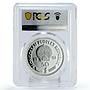 Mongolia 50 togrog Lunar Calendar Year of the Monkey PR69 PCGS silver coin 1992