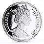 Gibraltar 2 crowns Royal Wedding Peacocks proof silver coin 1993