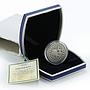 Belarus 20 rubles Zodiac Signs Taurus zircons silver coin 2009