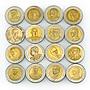 Thailand 10 baht set of 63 coins