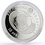 Belarus 10 rubles Conservation Thrush Nightingale Bird Fauna silver coin 2007