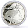 Zambia 100 kwacha Conservation Wildlife Pelican Bird Fauna silver coin 1998