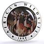 Zambia 1000 kwacha Conservation Wildlife Okapi Johnson Fauna silver coin 2000