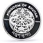 Bhutan 300 ngultrum Protect Our World Wildlife Rain Forest silver coin 1994