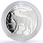 Somalia 10000 shillings Conservation Wildlife Jackal Dog Fauna silver coin 1998