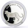 Turkey 20 lira Conservation Wildlife Anatolian Leopard Fauna silver coin 2005