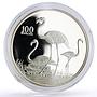 Zambia 100 kwacha Conservation Wildlife Flamingo Bird Fauna silver coin 1998