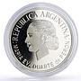 Argentina 1 peso President Eva Duarte EVITA Meeting Politics silver coin 2002