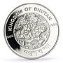 Bhutan 300 ngultrum Solar System Planets Space proof silver coin 1992