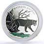 Ivory Coast 1000 francs Conservation Wildlife Panther Cat Fauna silver coin 2007