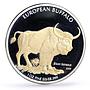 Cook Islands 5 dollars Conservation Wildlife Buffalo Bull Fauna silver coin 2009