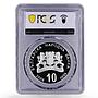 Bulgaria 10 leva The Black Sea Coast Nature Reserve PR69 PCGS silver coin 2006