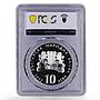 Bulgaria 10 leva Chudnite Mostove Wonderful Brideges PR68 PCGS silver coin 2012