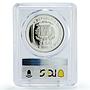 Dominican Republic 1 peso United Nations UN Peace Birds PR68 PCGS Ag coin 1995