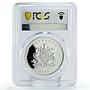 Barbados 10 dollars West Indies University Jubilee PR70 PCGS silver coin 1998