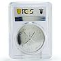 Oman 5 rials Conservation Wildlife White Oryx Fauna MS67 PCGS silver coin 1976