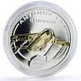 Cook Islands 1 $ Antonov Ukraine Planes AN-124 Condor gilded silver coin 2008