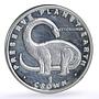 Gibraltar 1 crown Preserve Planet Earth Cetiosaurus Dinosaur silver coin 1993