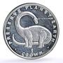 Gibraltar 1 crown Preserve Planet Earth Cetiosaurus Dinosaur silver coin 1993