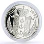 Niue 10 dollars Spaceship Luna 9 Moon Landing Space proof silver coin 1992