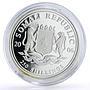 Somalia 250 shillings 1st Space Station Hermann Oberth proof silver coin 2006