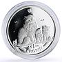Isle of Man 1 crown Home Pets Himalayan Cat Kitten Animals proof Ag coin 2005
