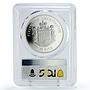 Liechtenstein 20 euro 125 Years of Railroads Train PR70 PCGS silver coin 1997
