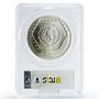Mexico 10 pesos Precolombina Pyramid del Castillo MS67 PCGS silver coin 1994