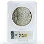 Mexico 5 onzas Libertad Angel of Independence MS67 PCGS silver coin 1997