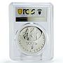 Slovakia 500 korun National Park Kras Flowers Flora PR70 PCGS silver coin 2005