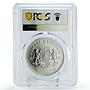 Somalia 100 shillings African Wildlife Elephant Fauna MS70 PCGS silver coin 2008