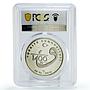 Turkey 50 lira 1400th Anniversary of Koran Literature PR68 PCGS silver coin 2010