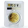 Bulgaria 10 leva Treasures Vazovo Pegasus Horse PR69 PCGS gilded Ag coin 2007