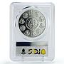 Mexico 1 onza Libertad Angel of Independence MS69 PCGS silver coin 2002