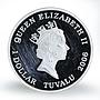 Tuvalu 1 dollar Classic Cars Mercedes-Benz 300SL Gullwing silver proof coin 2006