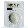 Egypt 10 pounds President Anwar Sadat Politics MS67 PCGS silver coin 2019